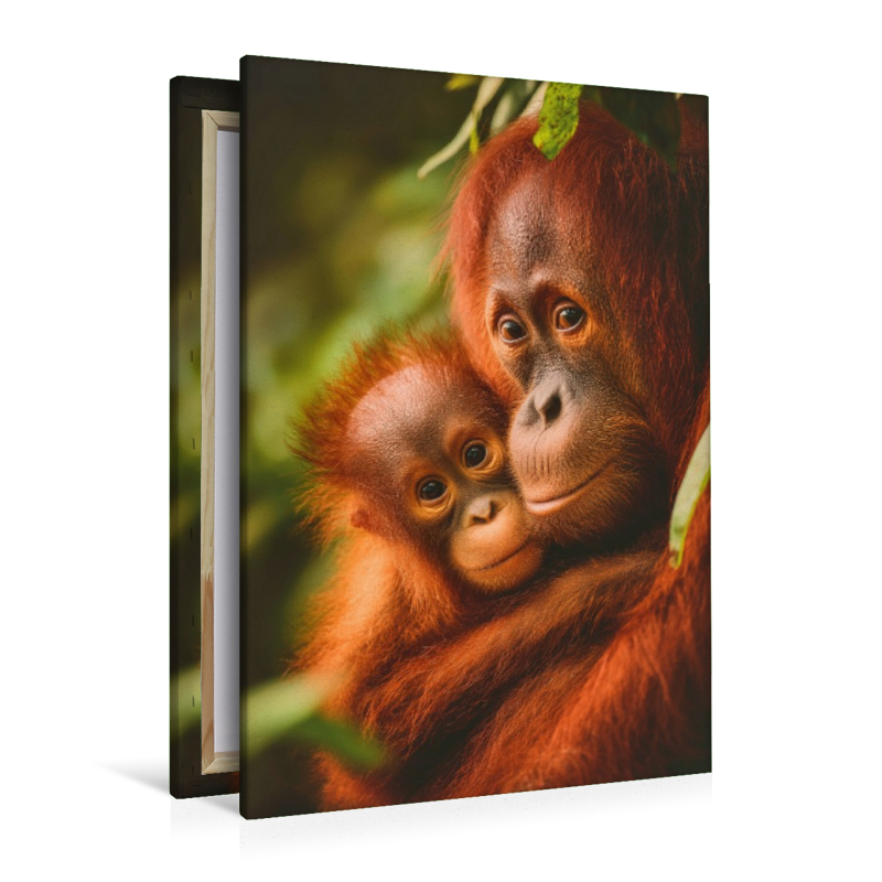 Orang-Utan mit Jungtier
