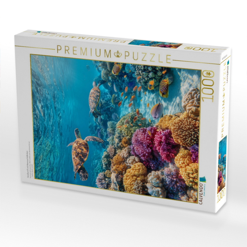 Korallenriff mit Meeresschildkröten