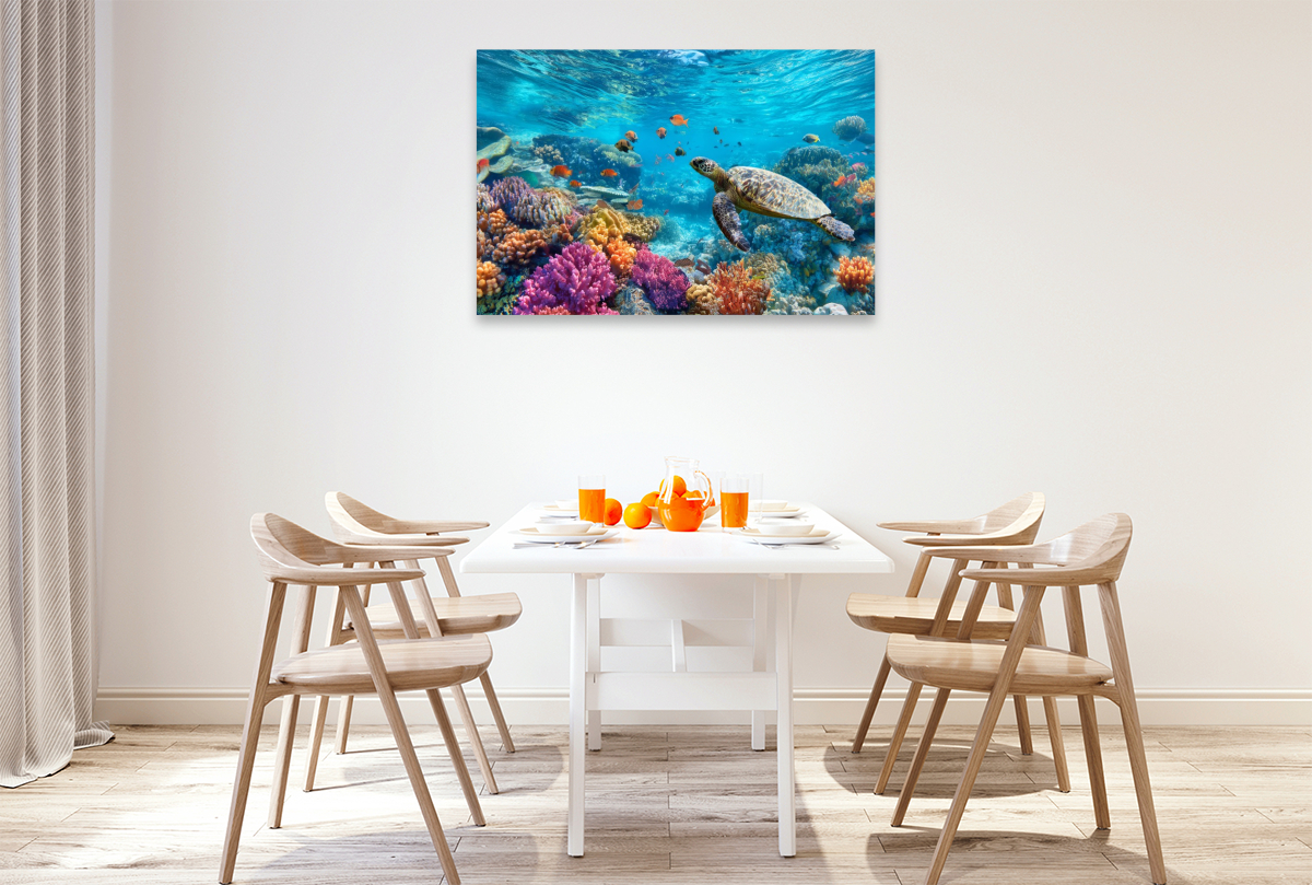 Korallenriff, ein Tanz aus Licht und Leben