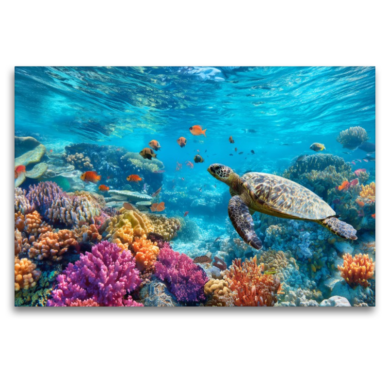 Korallenriff, ein Tanz aus Licht und Leben