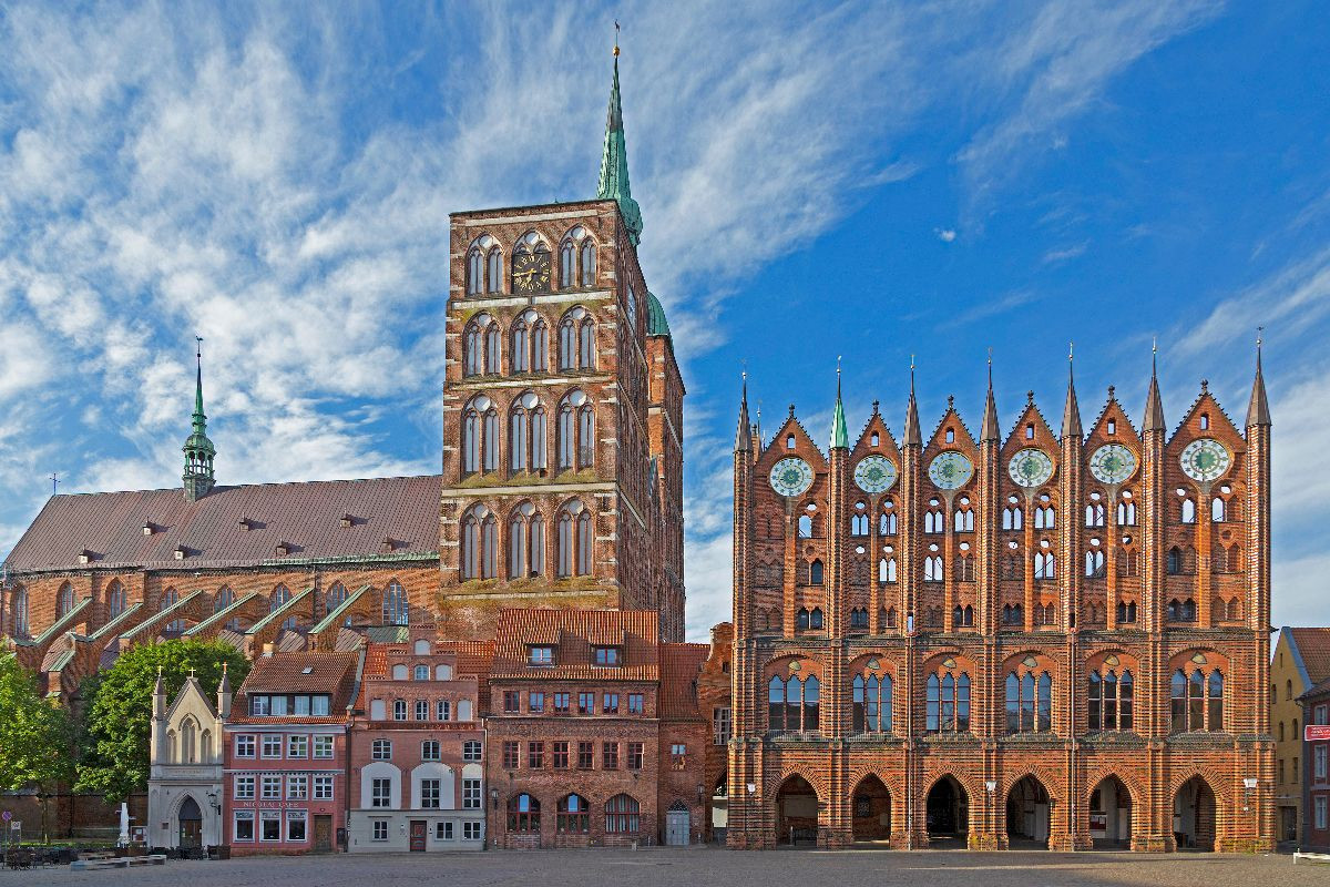 Nikolaikirche, Rathaus, Alter Markt, Stralsund