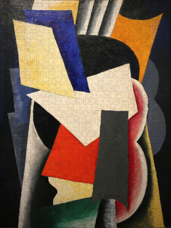 Malerisch-architektonisches Stillleben mit Instrumenten, 1915