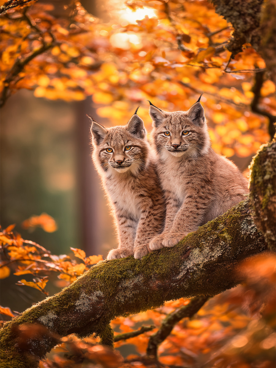 Das ist pure Lebensfreude im herbstlichen Licht
