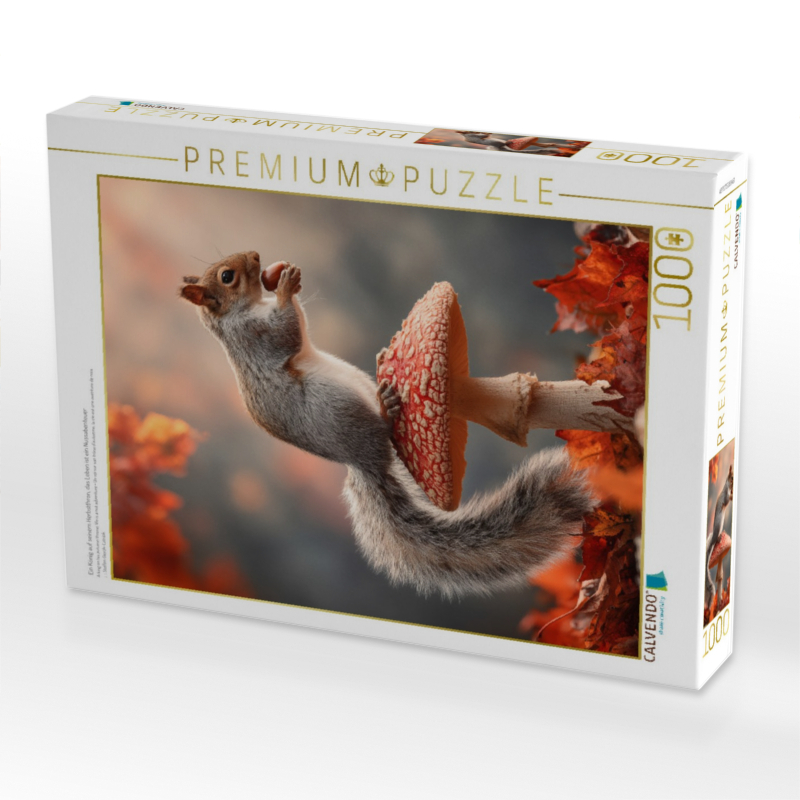 Ein König auf seinem Herbstthron, das Leben ist ein Nussabenteuer