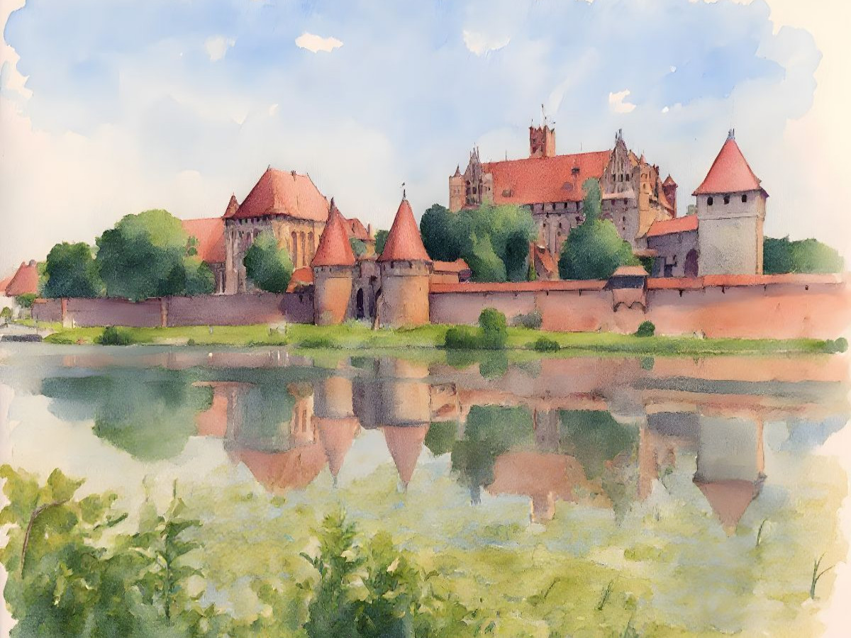 Deutschordensschloss Marienburg in Polen