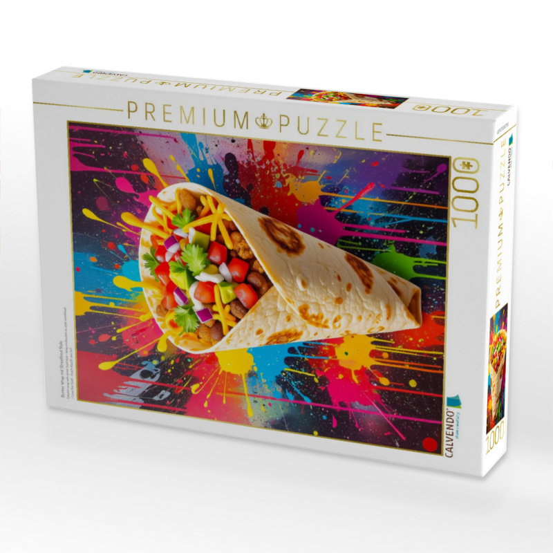 Bunter Wrap mit Streetfood Style