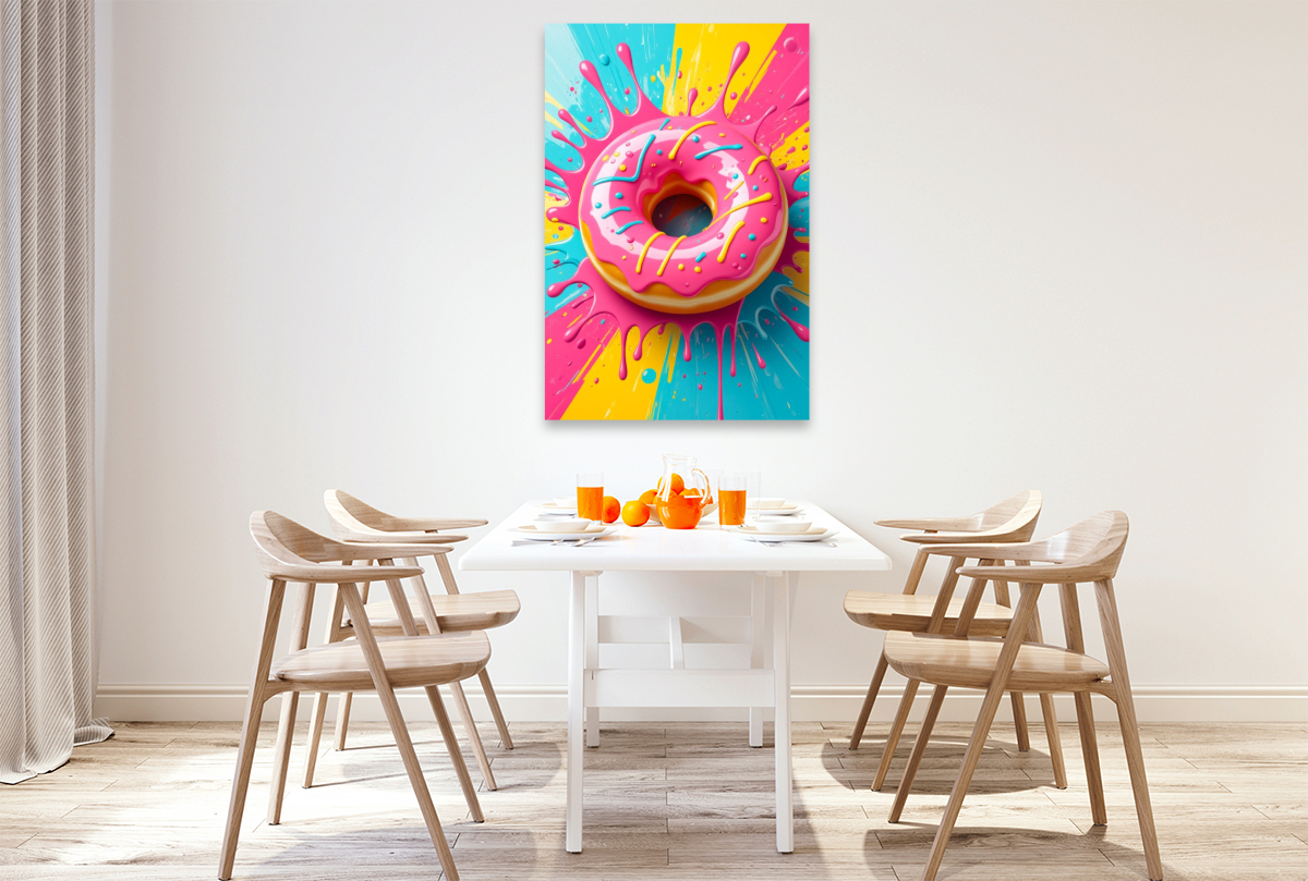 Pink Donut im Zuckerglanz