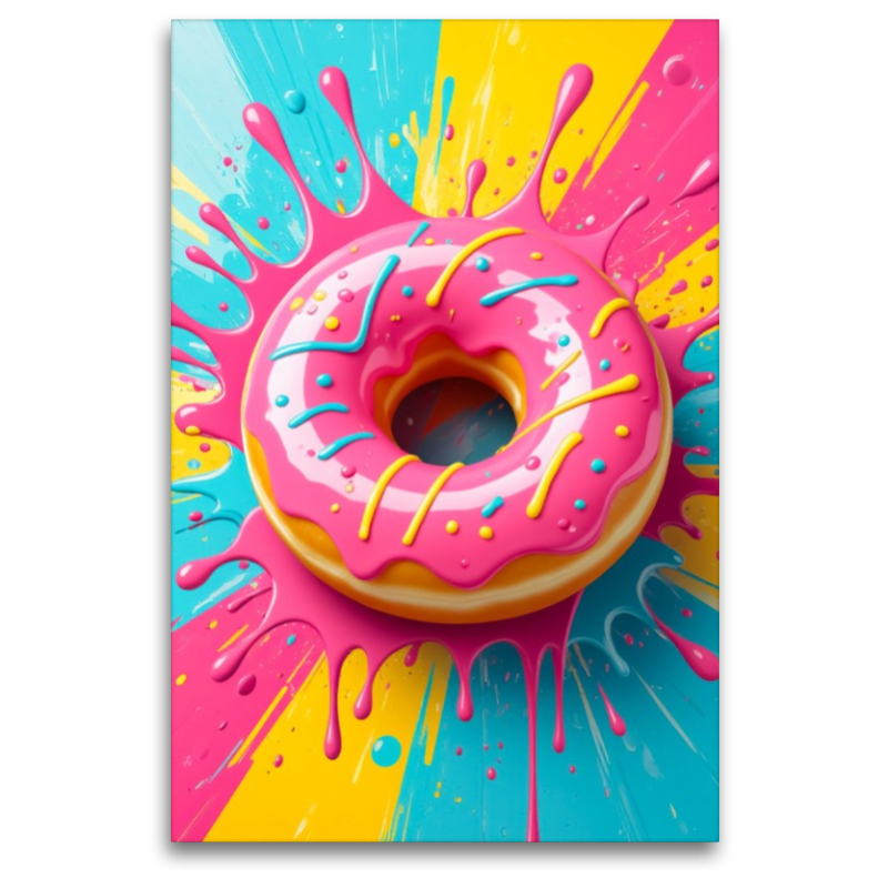 Pink Donut im Zuckerglanz