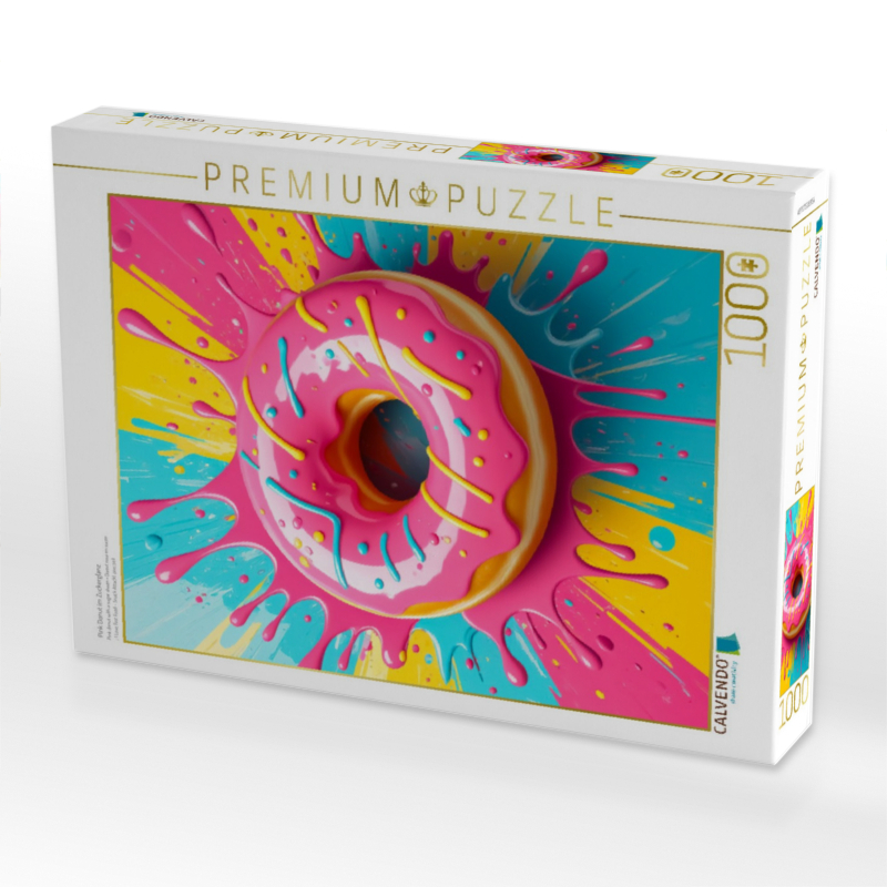 Pink Donut im Zuckerglanz