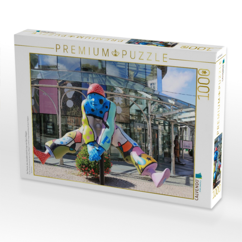 Der Pierrot, das charakteristische Logo von Spa in Belgien