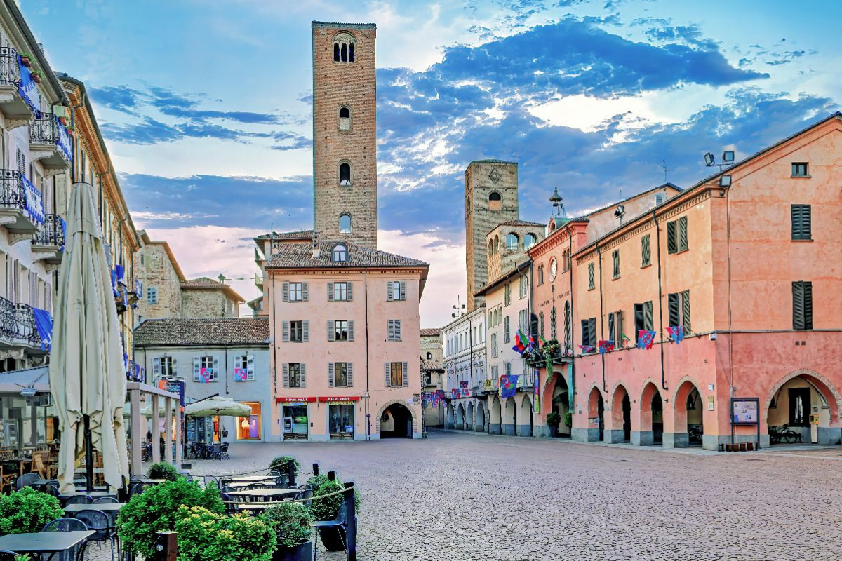 Trüffel Stadt Alba im Piemont