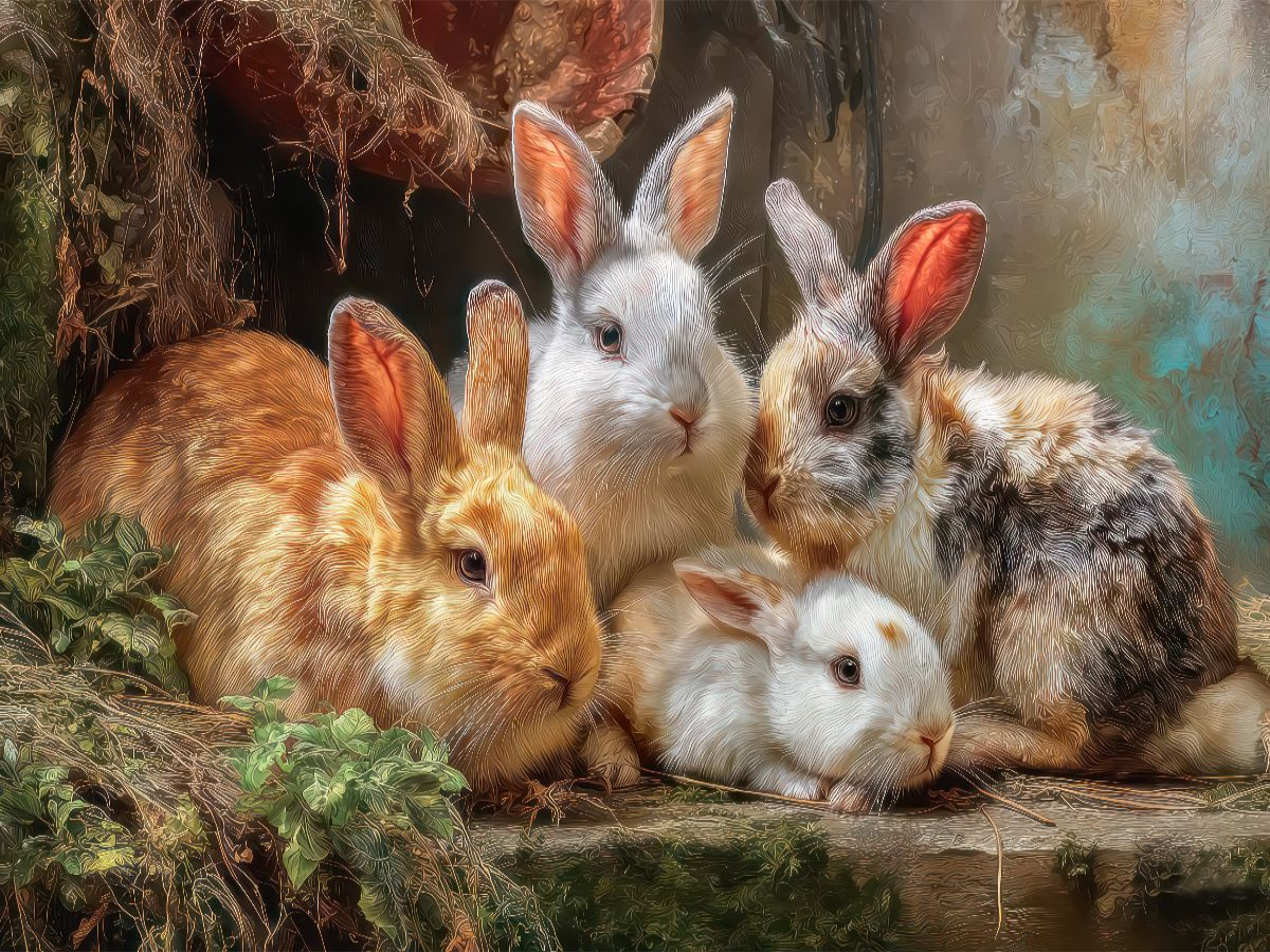 Kaninchenportraits