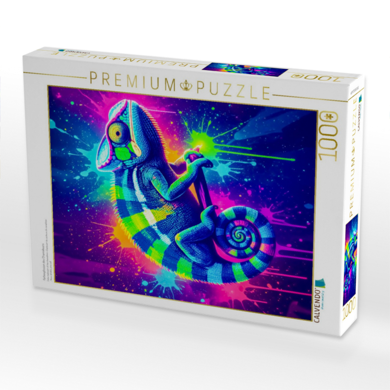 Farbexplosion des Chamäleons