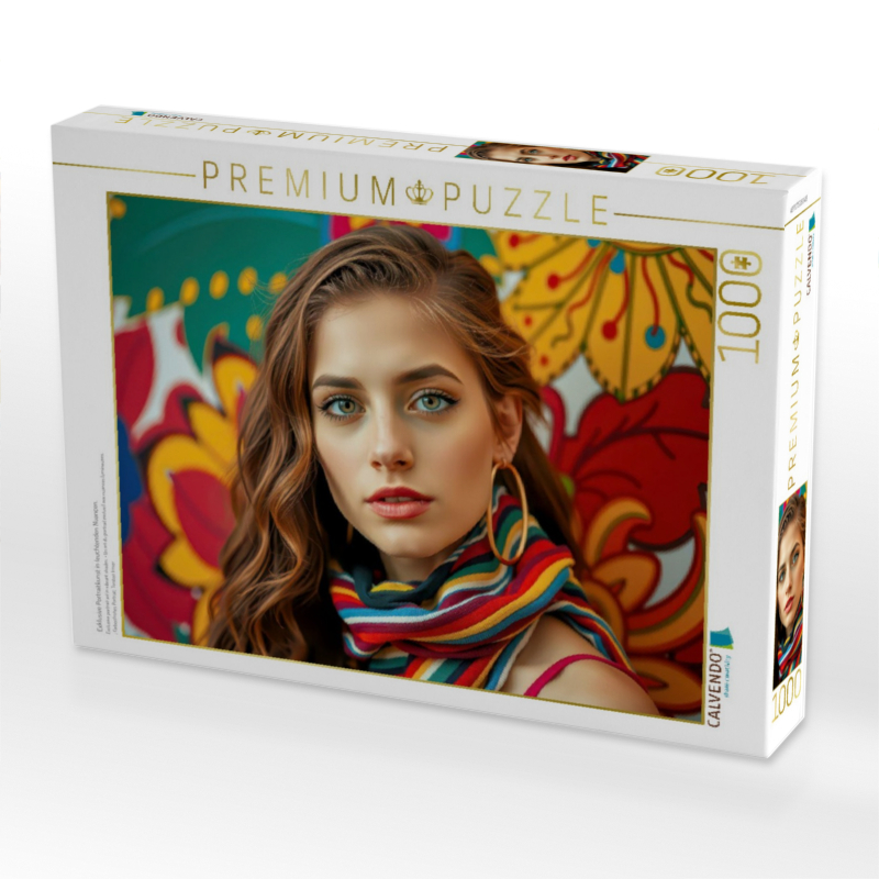 Exklusive Portraitkunst in leuchtenden Nuancen.