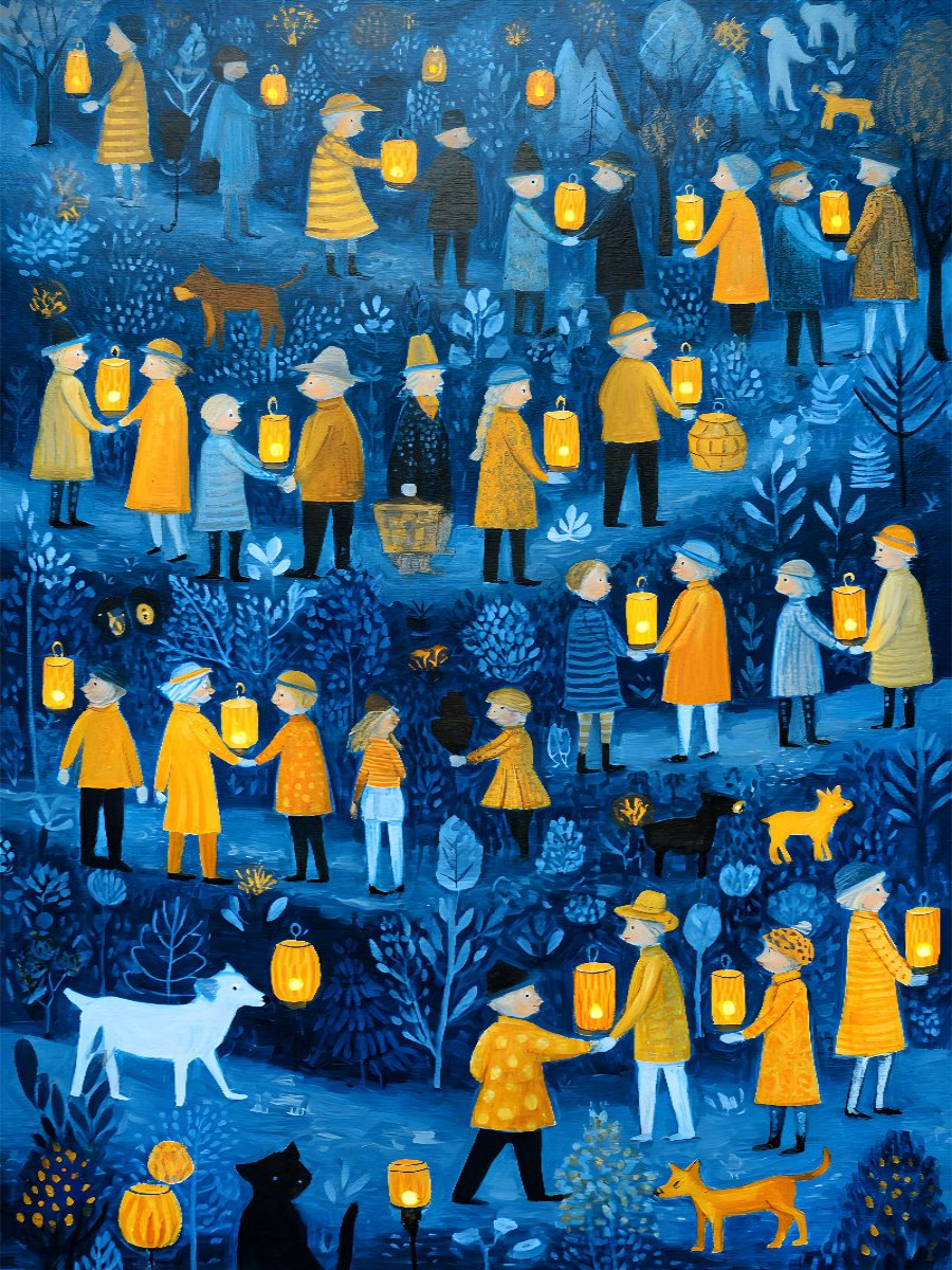 Ein Motiv aus dem Kalender 'Folk Art Seasons'