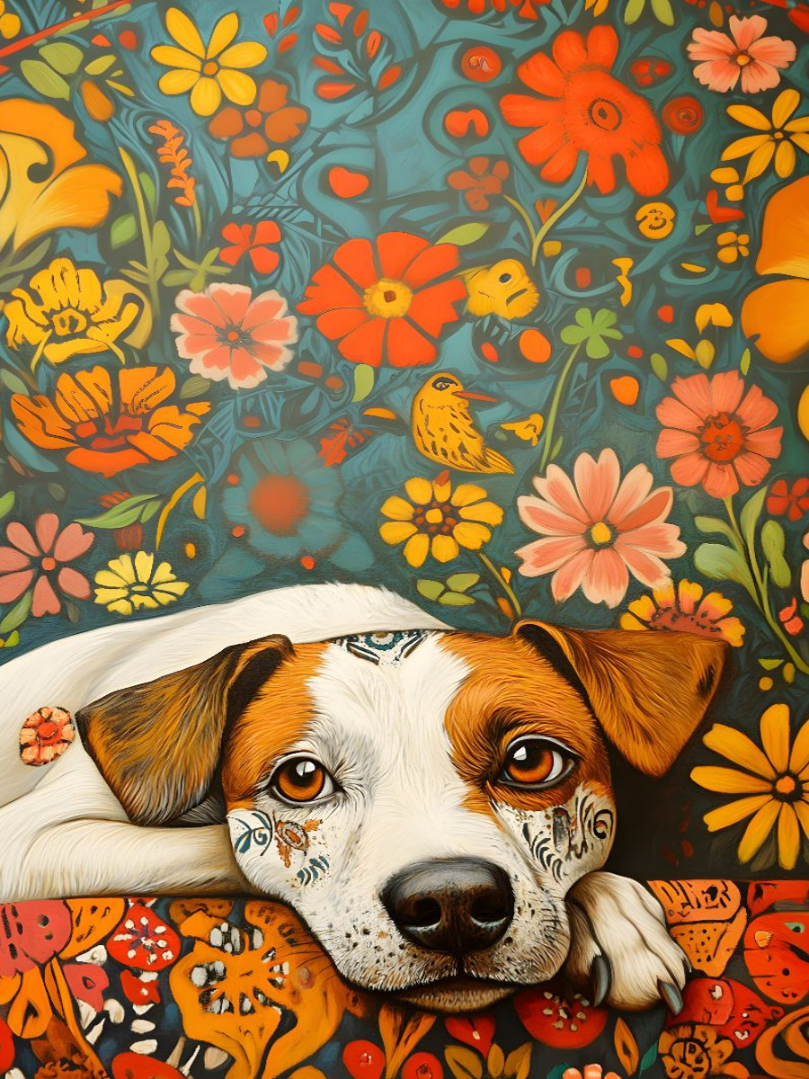 Ein Motiv aus dem Kalender 'Folk Art Seasons'