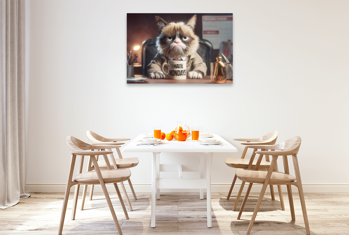 Ein freundliches Lächeln Morgens im Büro