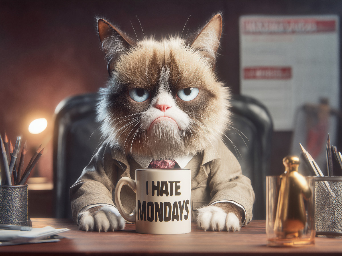 Ein freundliches Lächeln Morgens im Büro