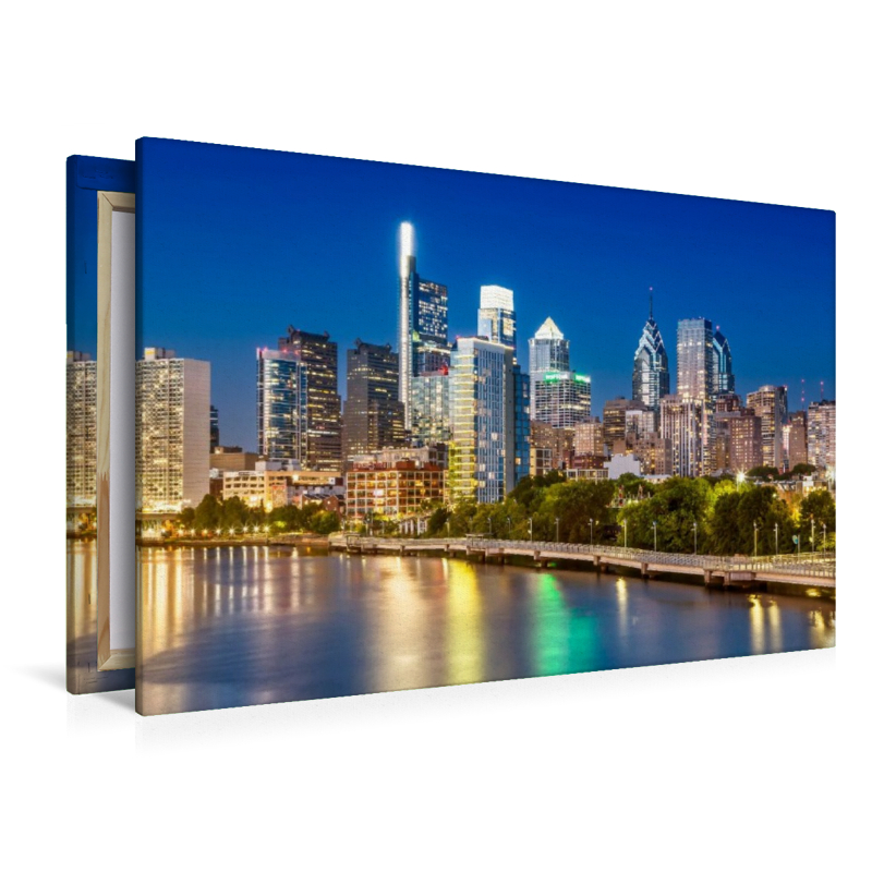 Blick von der South Street Bridge auf Downtown Philadelphia