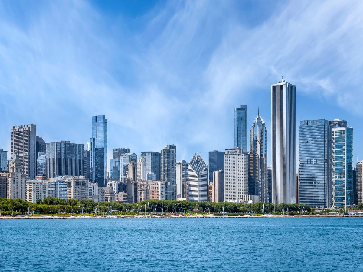 Skyline und Michigansee, Chicago