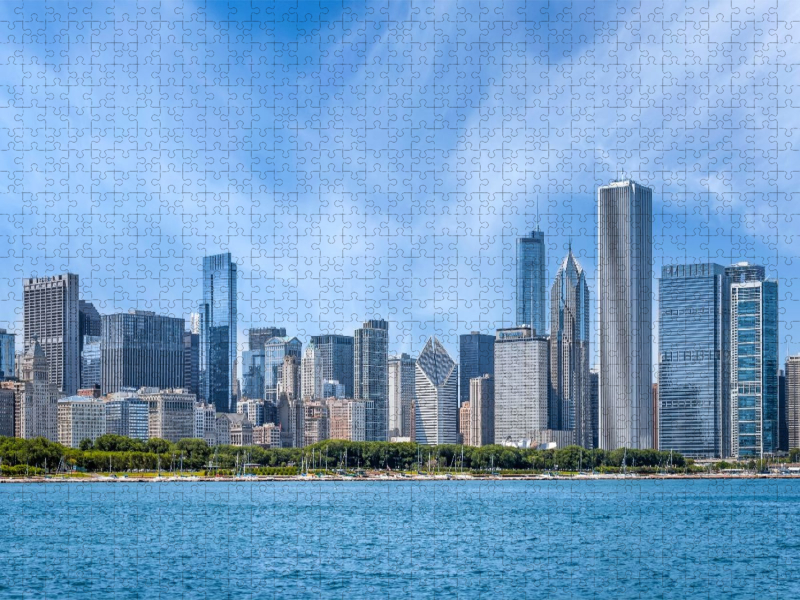 Skyline und Michigansee, Chicago