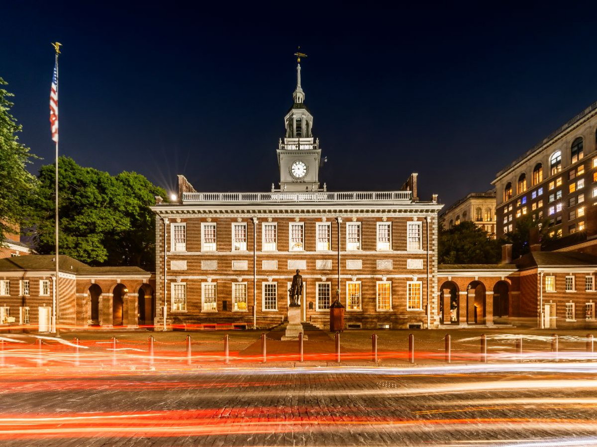 Historische Independence Hall in Philadelphia