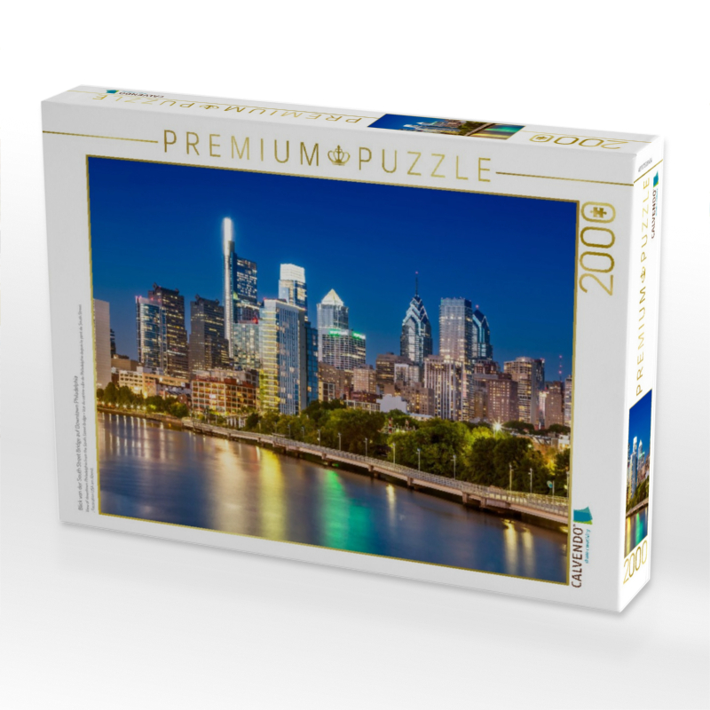 Blick von der South Street Bridge auf Downtown Philadelphia