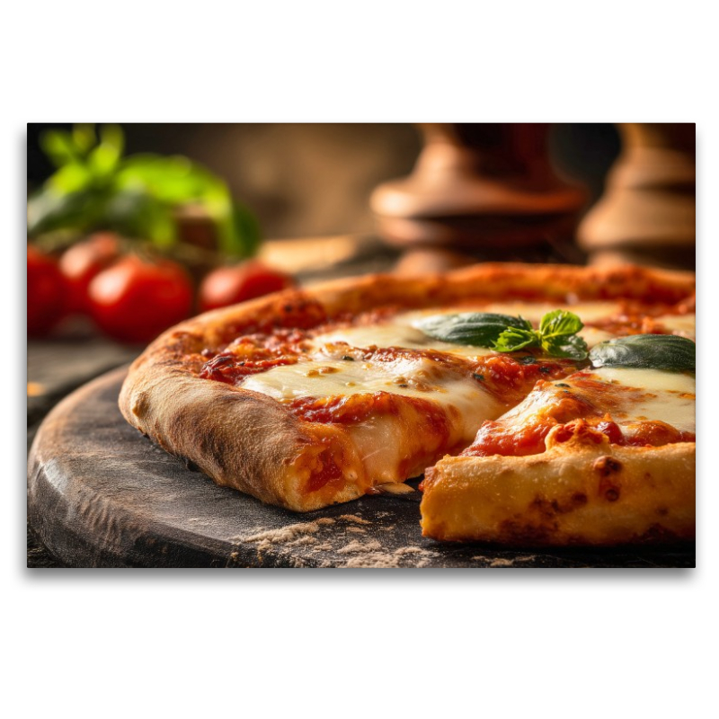 Pizza Margherita, Holzofen Genuss aus Italien