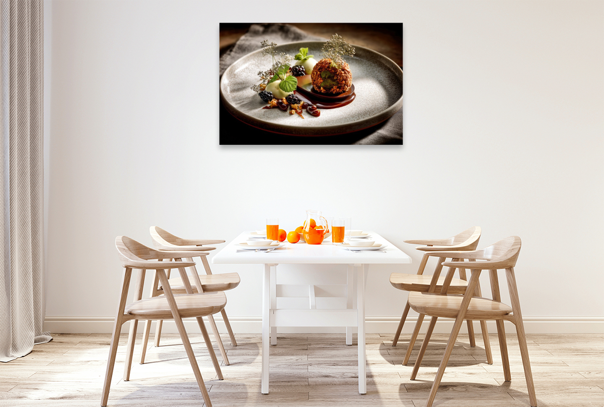 Fine Dining, kulinarische Kunst auf dem Teller