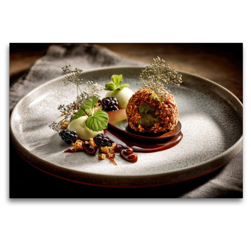 Fine Dining, kulinarische Kunst auf dem Teller