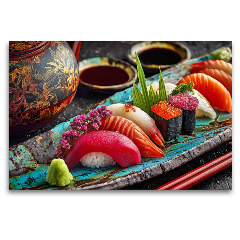 Sushi, farbenfrohe japanische Meisterwerke