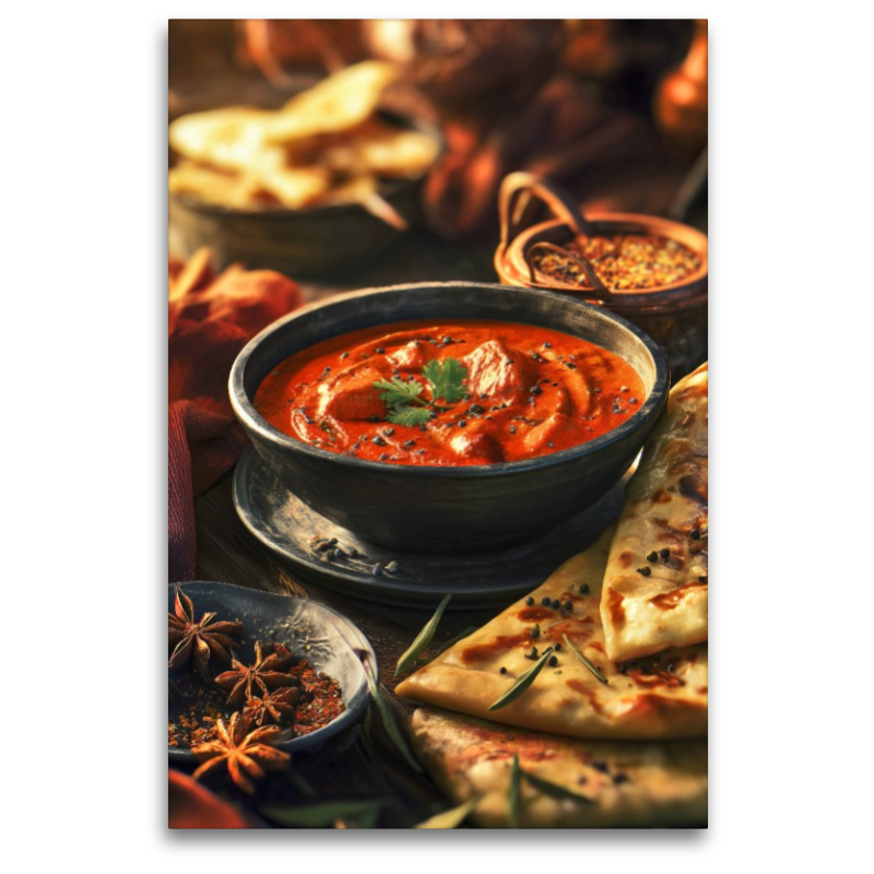 Curry, aromatisch, würzig & mit Naan