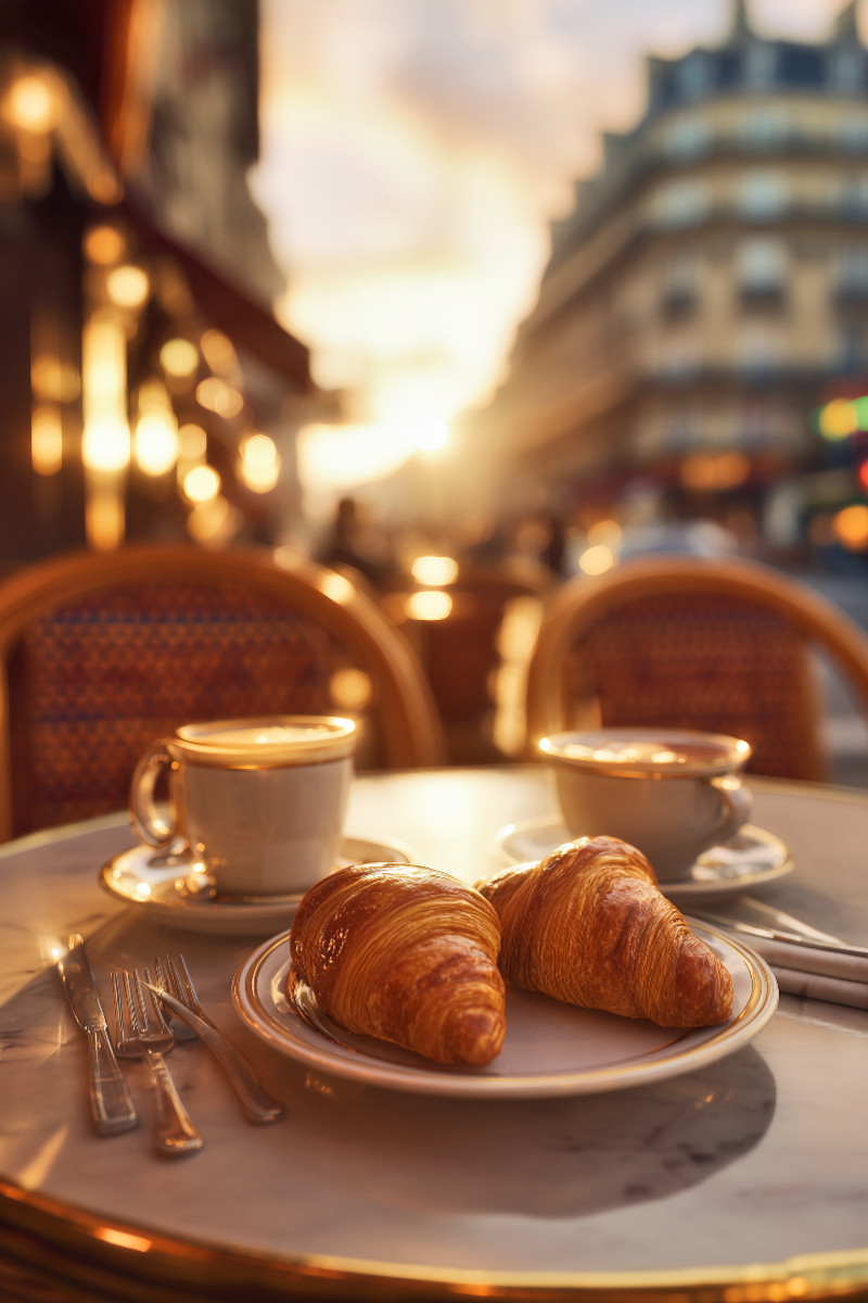 Croissants, knusprig, buttrig & frisch gebacken