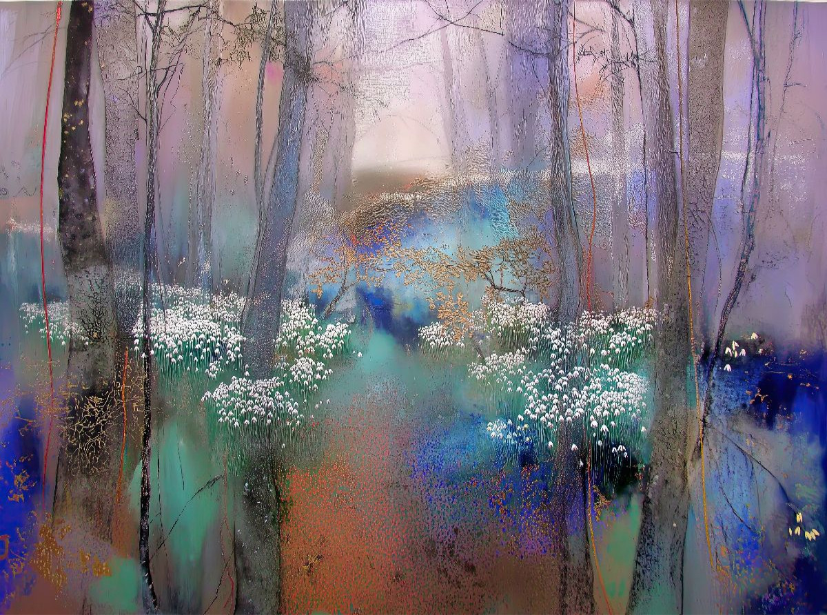 Schneeglöckchen im Wald