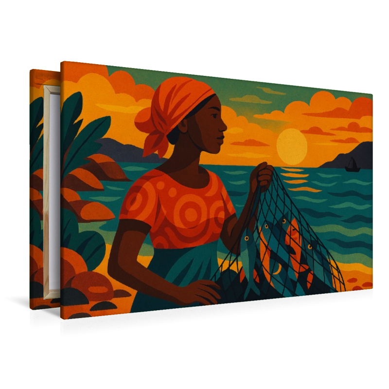 Zwischen Sonnenuntergang und Hoffnung liegt der Fang des Tages