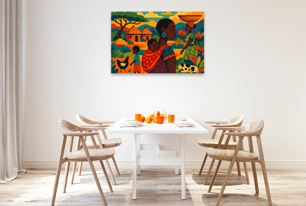 Ein Morgen in Mama Afrikas Armen