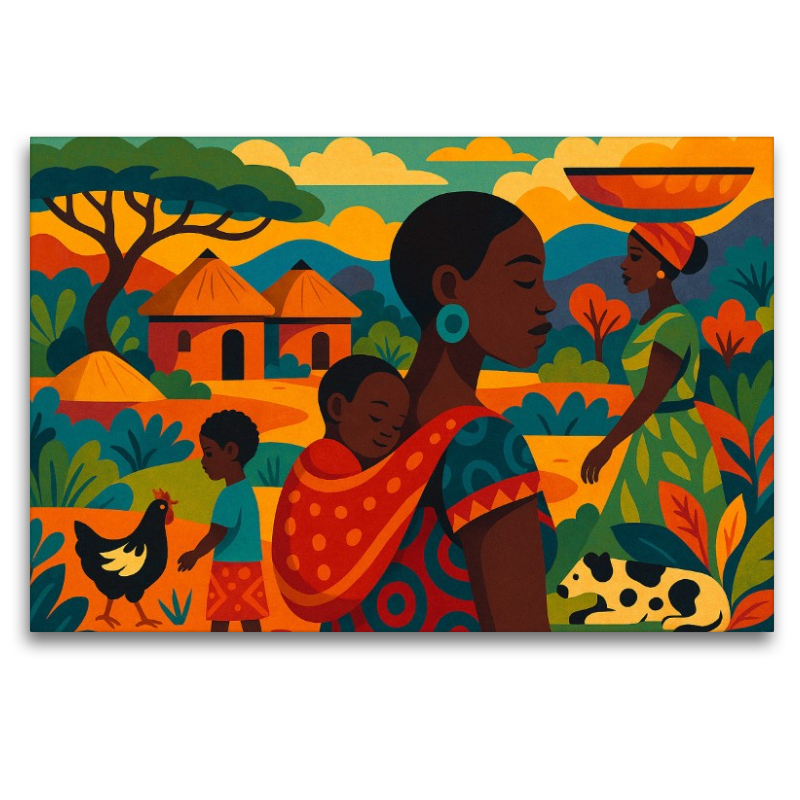 Ein Morgen in Mama Afrikas Armen