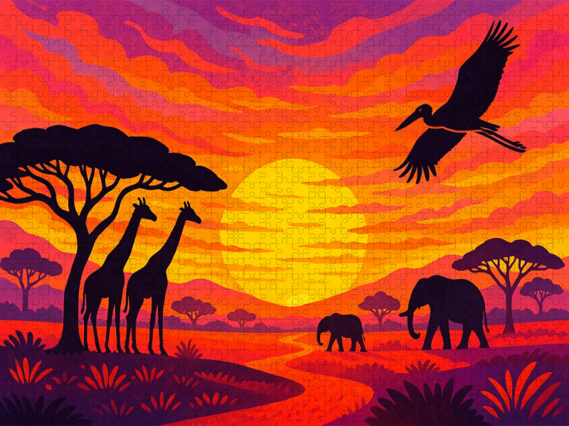 Wenn die Savanne schweigt, erzählt das Licht vom Leben