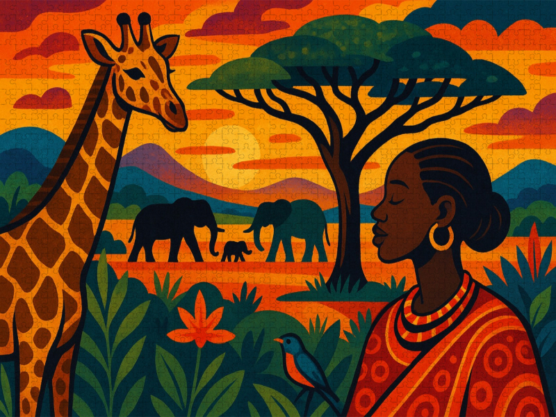 Wo Giraffen wandern und Träume blühen