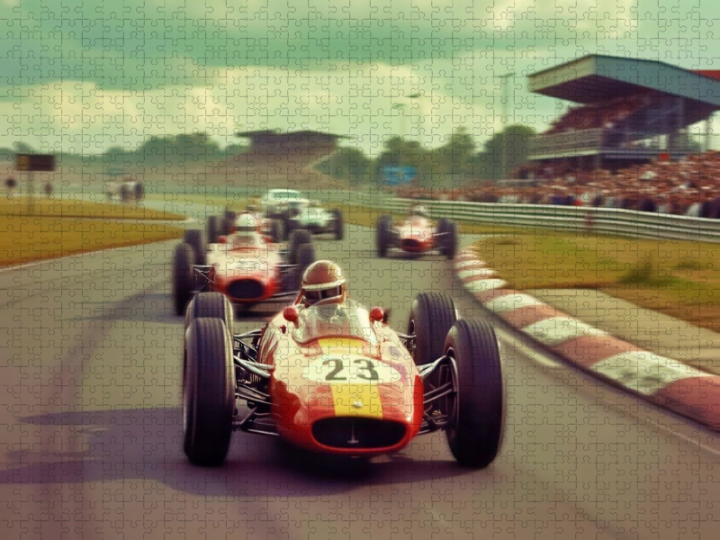 Ein Motiv aus dem Kalender Formel 1 um 1960