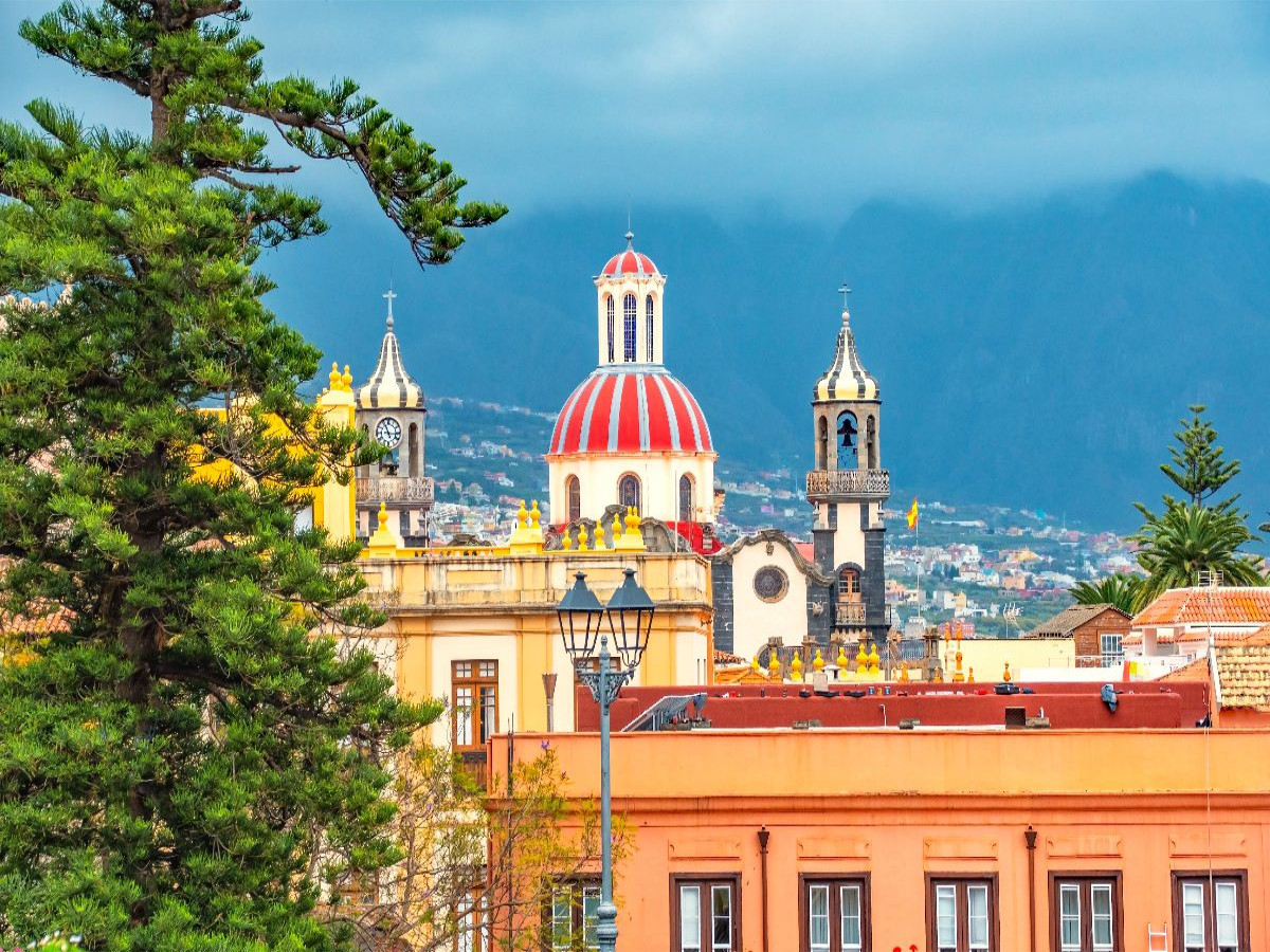 Blick auf die Altstadt,  La Orotova, Teneriffa