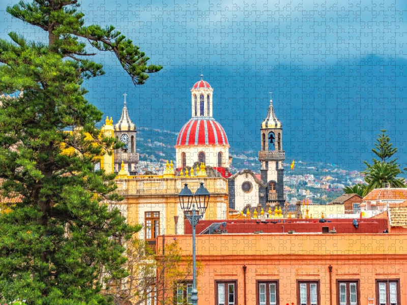 Blick auf die Altstadt,  La Orotova, Teneriffa