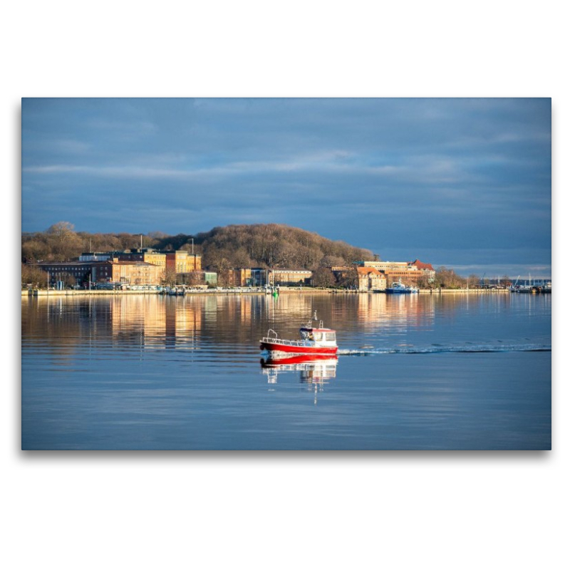 Kieler Landtag über die Förde gesehen