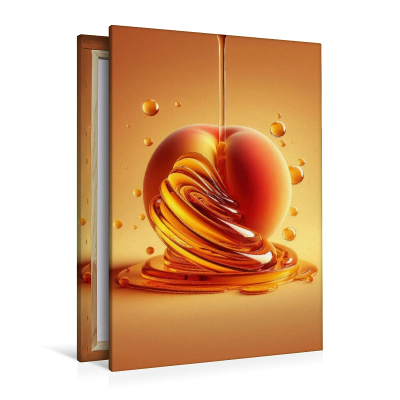 Ein saftig süßer leckerer Pfirsich