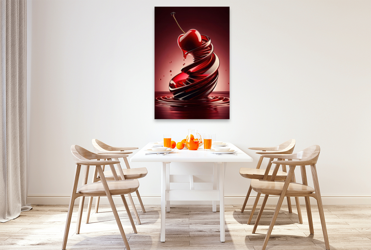 Eine saftig süße Kirsche voller Verlockung