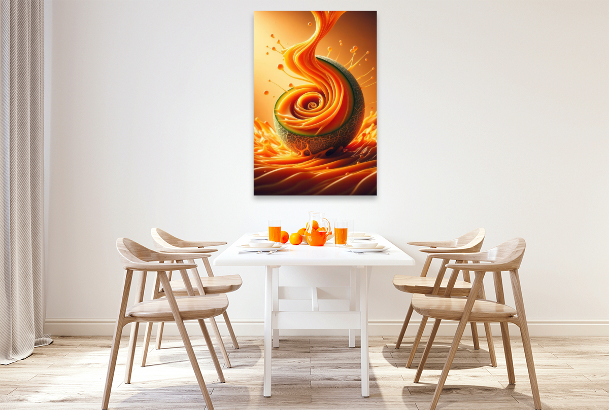 Eine Melone, angenehm süß mit einem Hauch von Honig