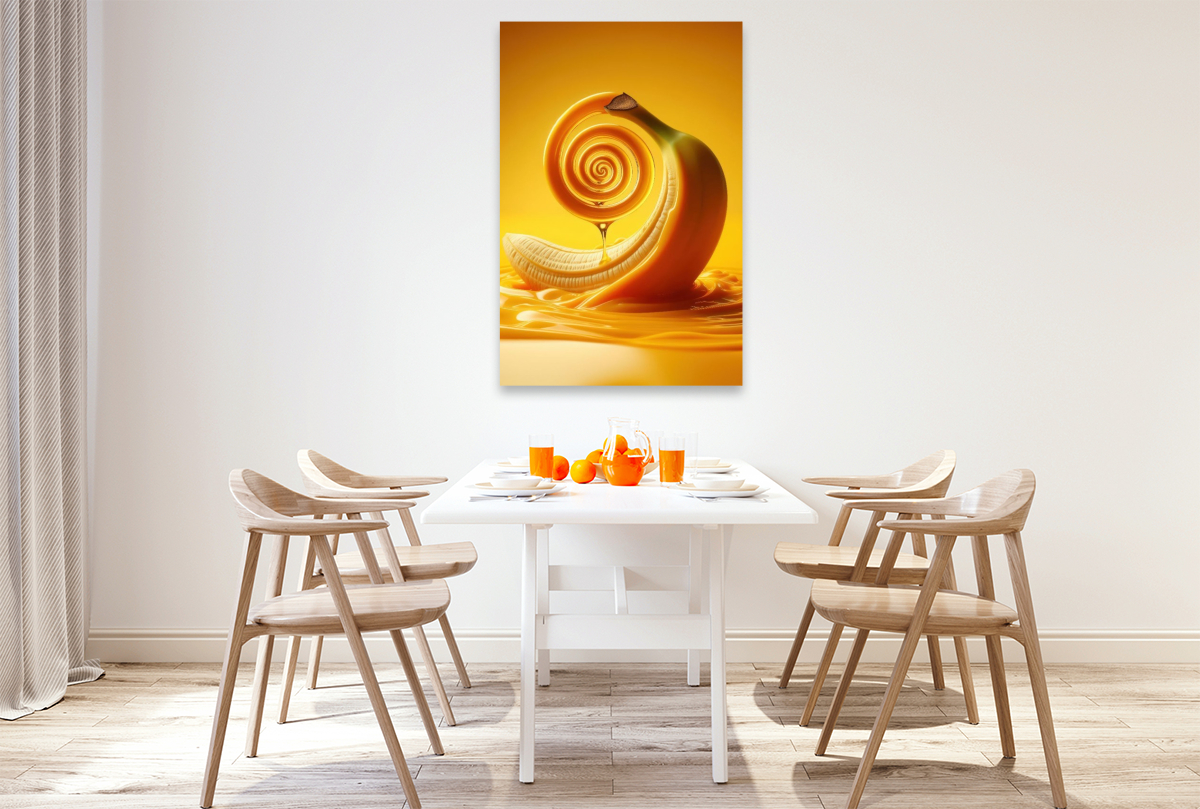 Eine Banane voller Vitamine