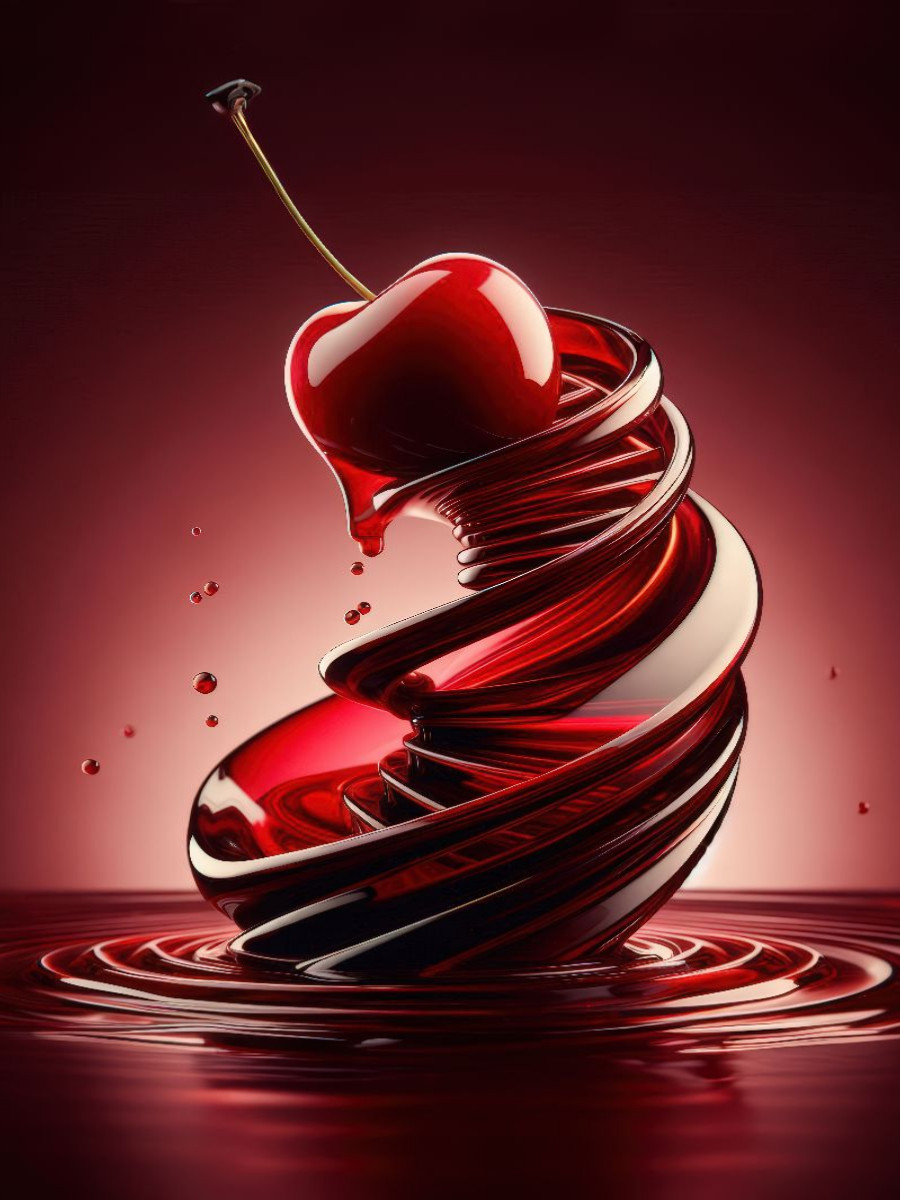 Eine saftig süße Kirsche voller Verlockung