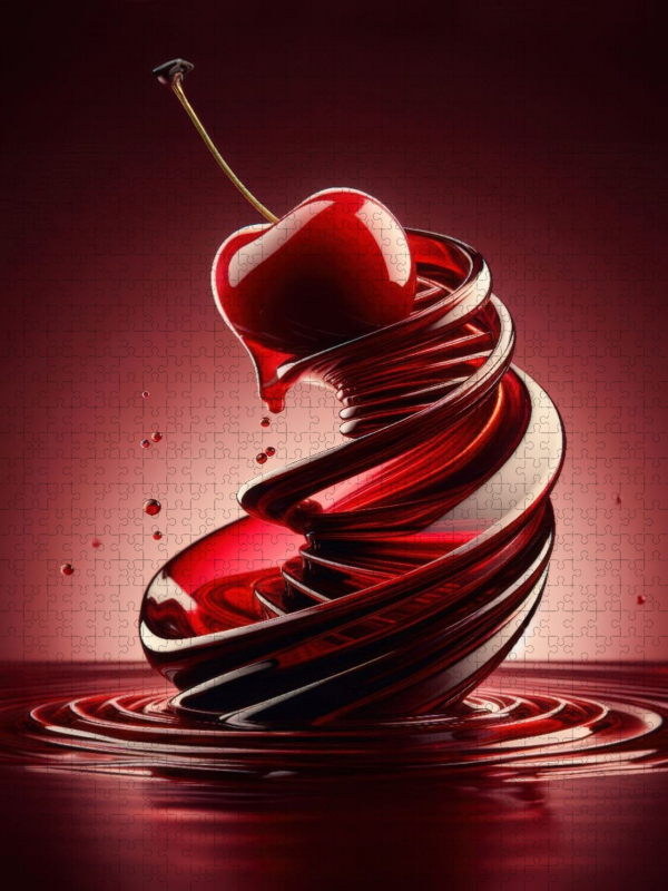 Eine saftig süße Kirsche voller Verlockung