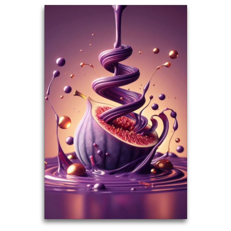 Eine cremige Feige lädt zum essen ein